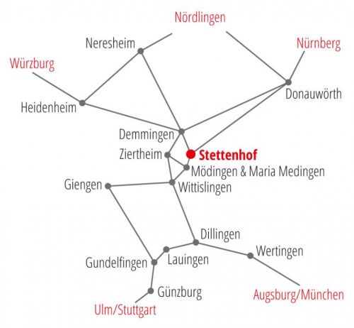 Übersichtsplan Stettenhof und Umgebung