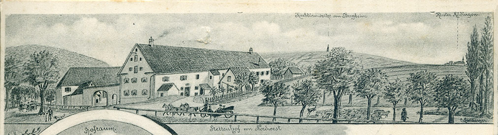 Eine alte Postkartenansicht des Stettenhofen, 1903